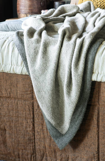 Bianca Lorenne - Komorebi Charcoal Knitted Throw